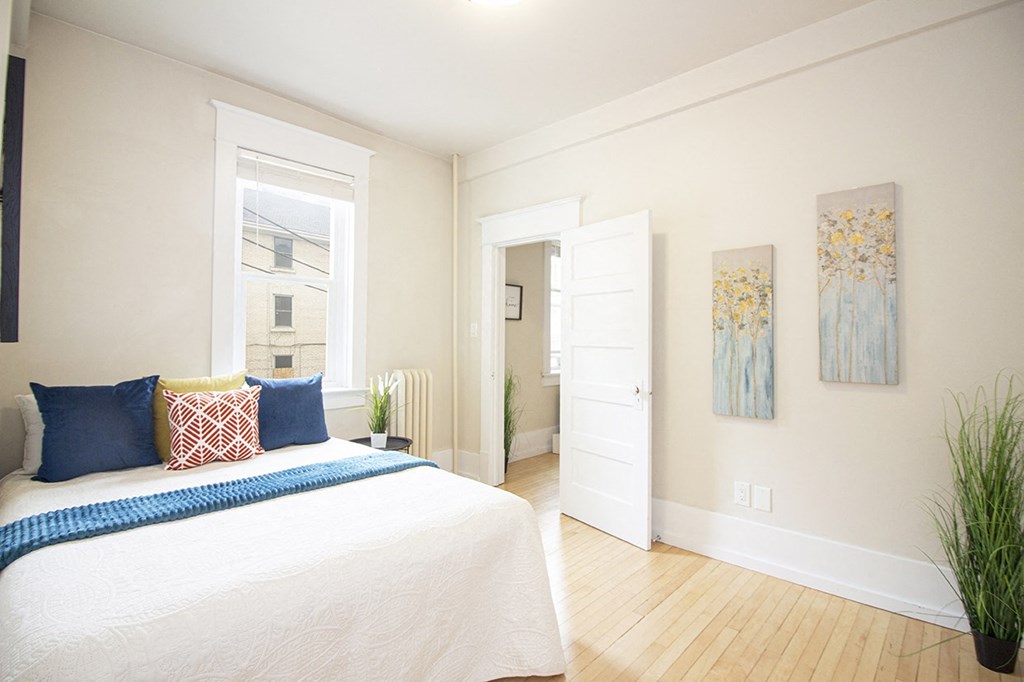 Bedroom at 745 Wolseley Apartments for rent in Winnipeg, MB, Canada