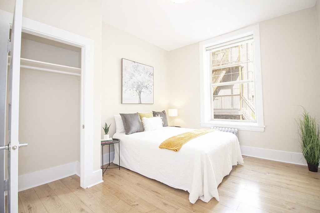 Bedroom at 105 Clarke Apartment Suites for rent in Winnipeg