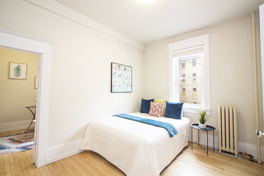 Bedroom at 745 Wolseley Apartment Suites for rent in Winnipeg