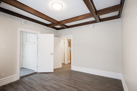 A bedroom at 117 Bryce Two-Bedroom Suite for rent in Winnipeg