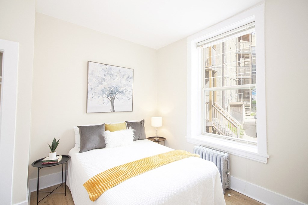 First bedroom at 105 Clarke Apartment Suites for rent in Winnipeg