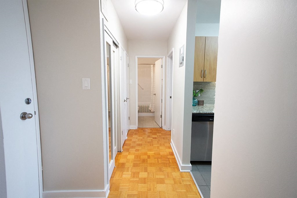 Hallway To Bedroom at 1310 Archibald Apartments, Winnipeg, MB R2J 0Z4