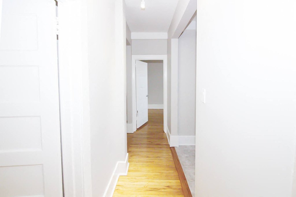 Hallway at 105 Clarke Apartment Suites for rent in Manitoba