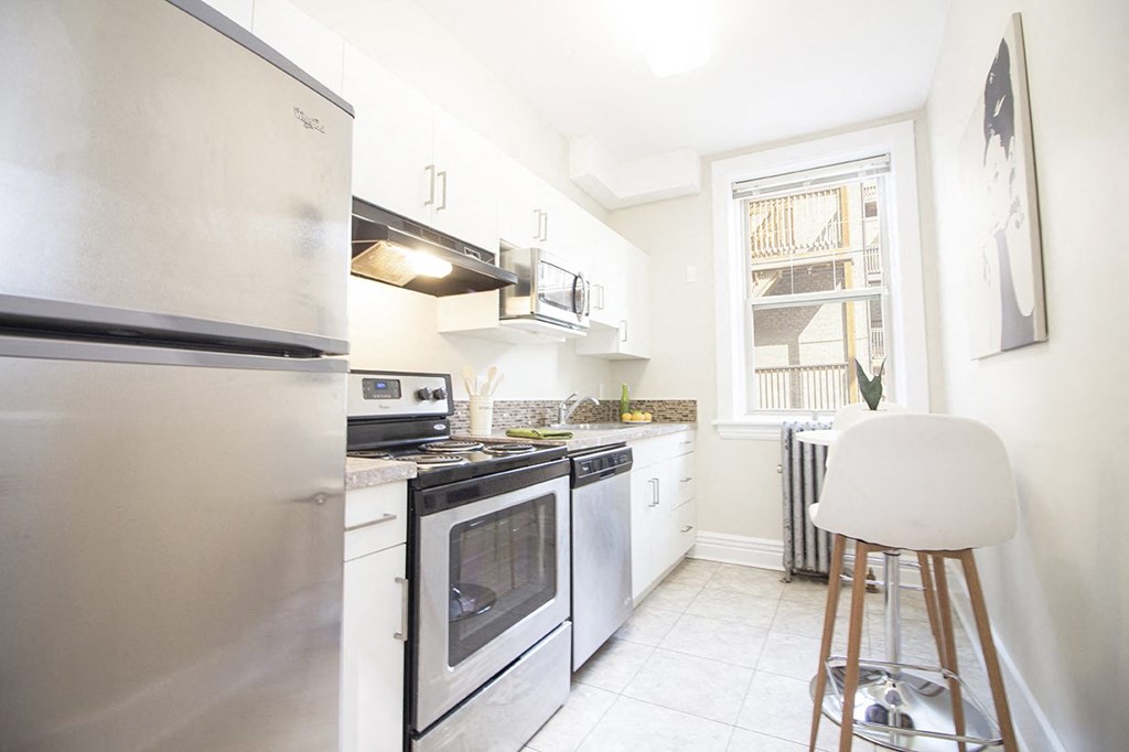 Kitchen at 105 Clarke Apartment Suites for rent in Winnipeg, MB