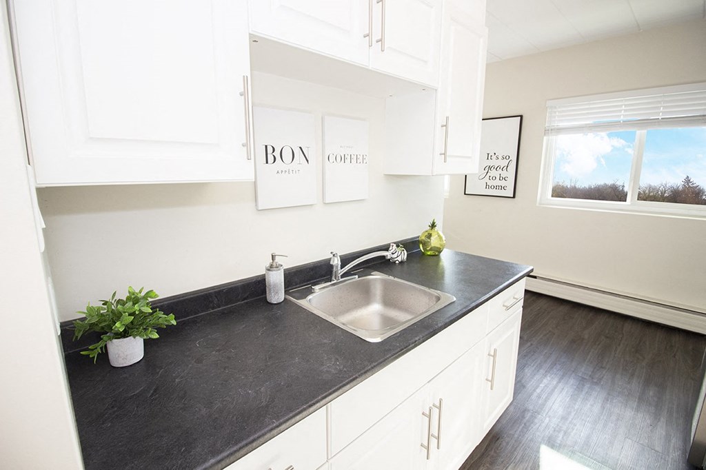 Renovated Kitchen at 2075 Portage Avenue, Winnipeg, MB.