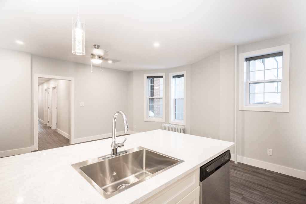 A kitchen at a two-bedroom suite for rent in Winnipeg