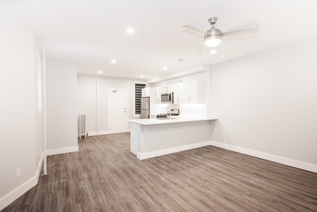 A kitchen at a two-bedroom suite for rent in Winnipeg