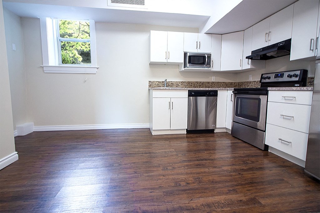 Kitchen and Dining room at 105 Clarke Street in Winnipeg