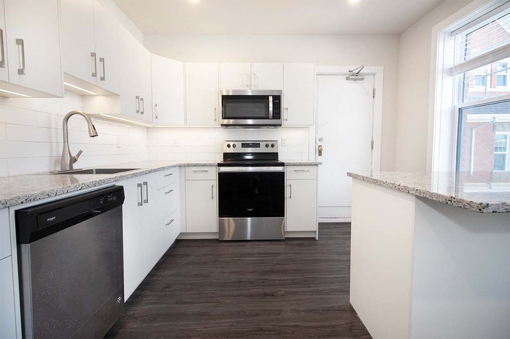 Renovated Kitchen at 812 Wolseley Luxury Apartment for rent in Winnipeg