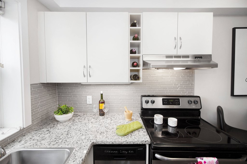 Kitchen at 700 Corydon Apartment Suites in Winnipeg