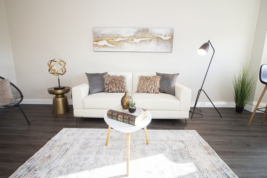 Renovated Livingroom at 2075 Portage Avenue, Winnipeg, MB.