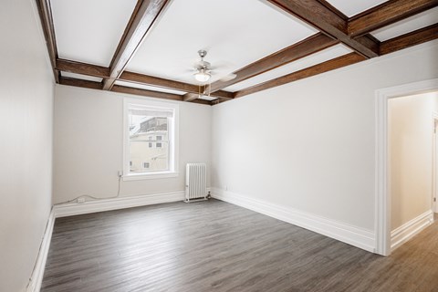 A Living room in a two-bedroom suite for rent in Winnipeg