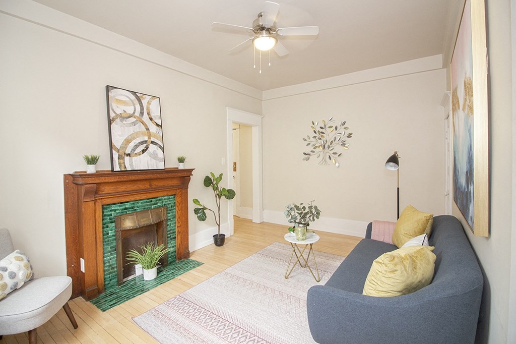 Living room at 745 Wolseley Apartments for rent in Canada