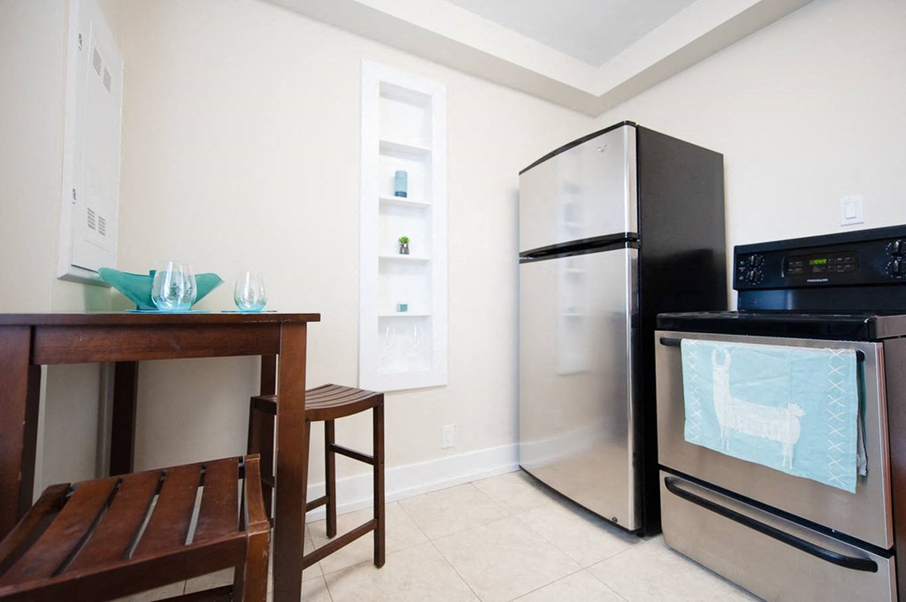 Stainless Steel Appliances at Place St. Boniface Complex