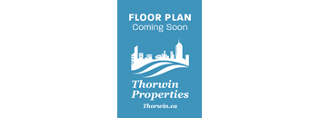 A poster announcing a forthcoming floor plan from Thorwin Properties.