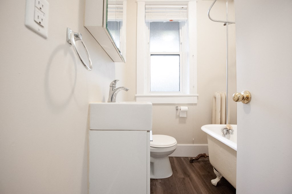 Bathroom at 641 Westminster Apartment Suites for rent