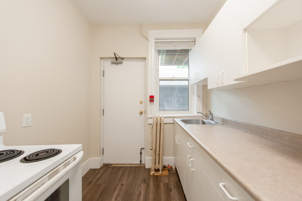 Kitchen at 641 Westminster Apartment Suites for rent in Winnipeg