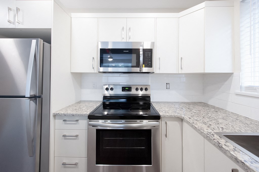 Kitchen at 585 Corydon Apartment Suites in Winnipeg