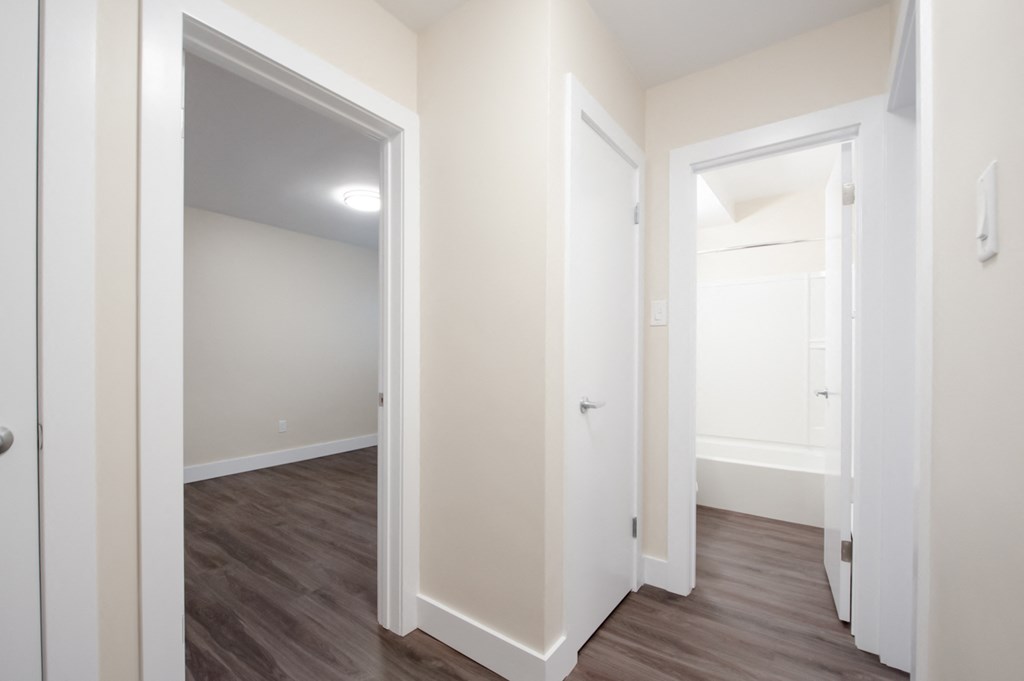 Hallway at 585 Corydon Apartment Units for rent