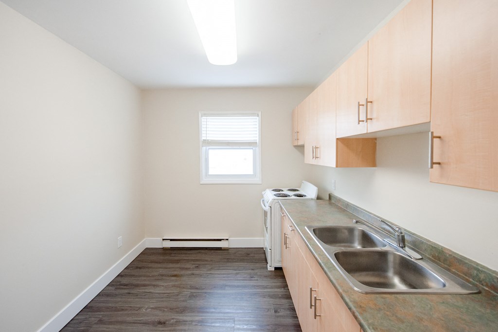Kitchen at 331 Marion Apartment Suites