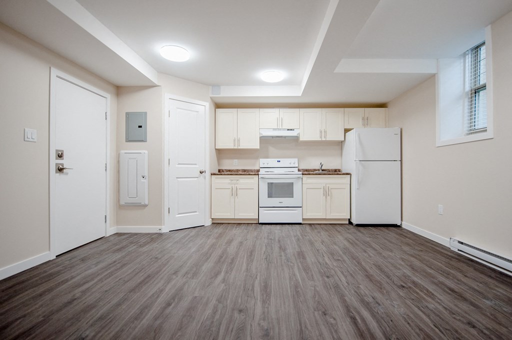 Kitchen at 105 Clarke Street in Winnipeg