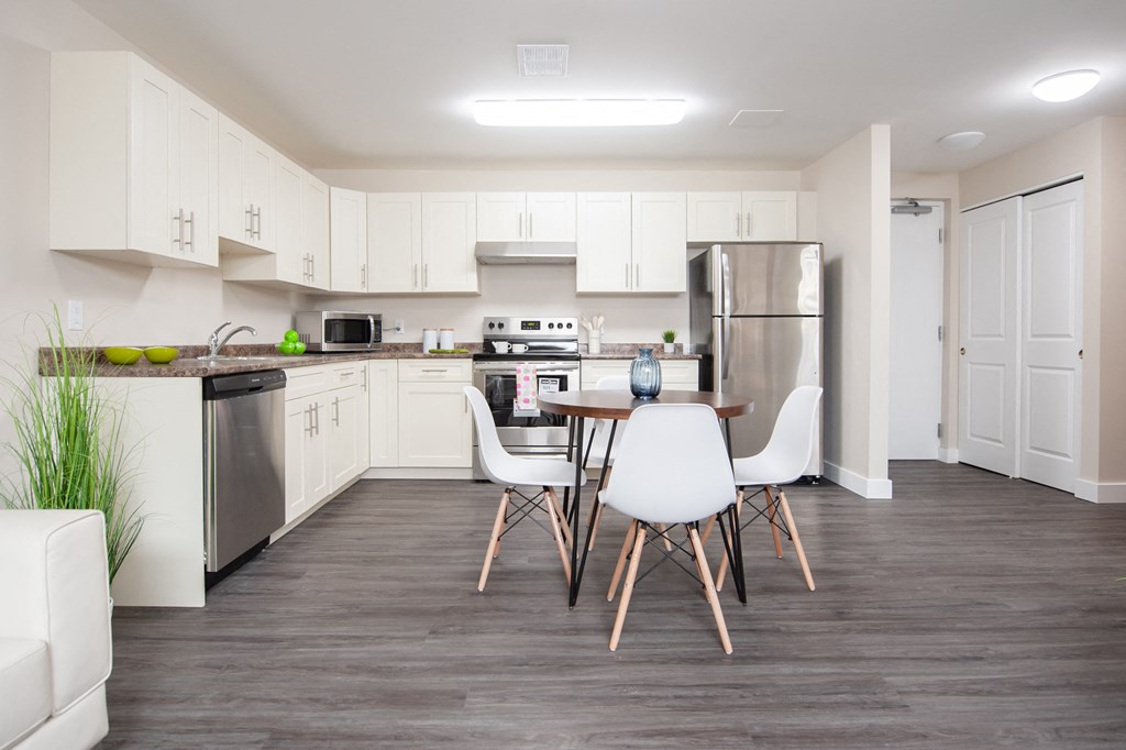 Kitchen and Dining Area at 5 Valhalla Apartment, Apartments for Rent in Winnipeg