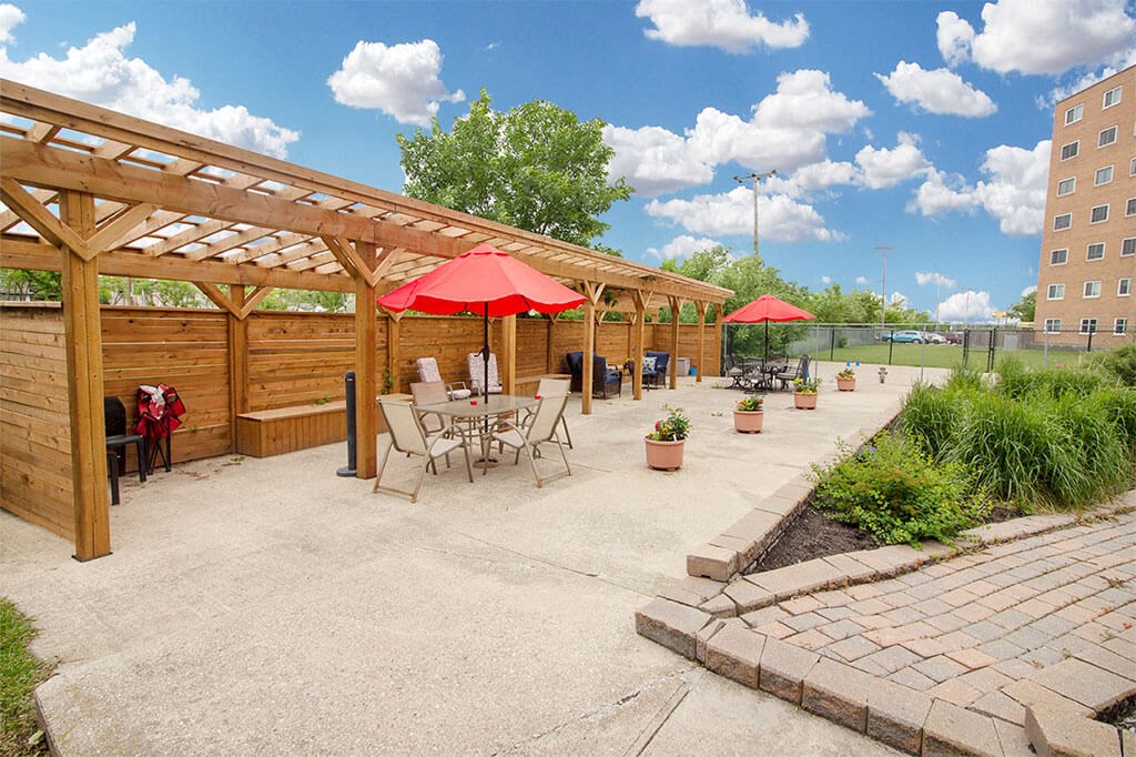 Patio Area at 1310 Archibald Apartments, Winnipeg, MB R2J 0Z4