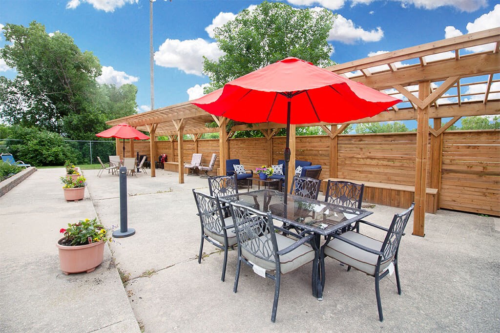 Patio Area at 1310 Archibald Apartments, Winnipeg, MB R2J 0Z4