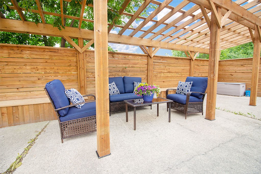 Patio Chairs at 1310 Archibald Apartments, Winnipeg, MB R2J 0Z4