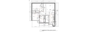 A detailed floor plan of a 2-bedroom type 4 BLDG B, 850 SF.