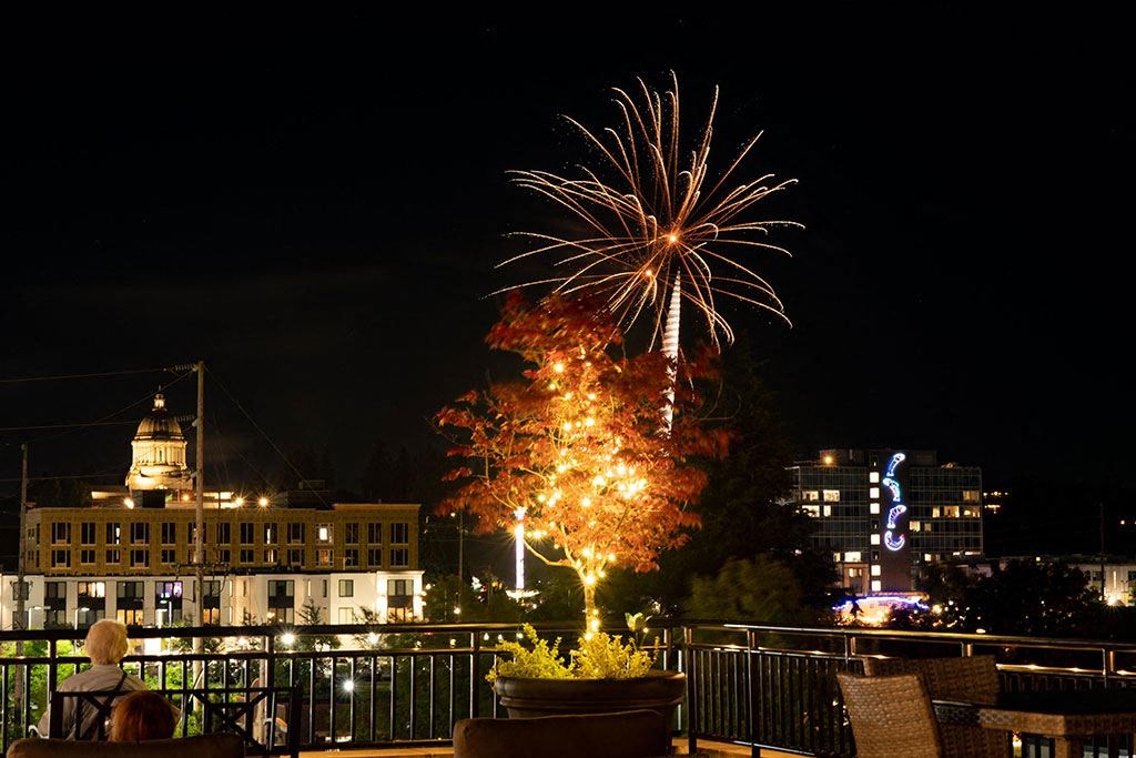 capitol fireworks at Harbor Heights 55+ Community, Washington, 98501