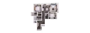 the 1100 floor plan  studio