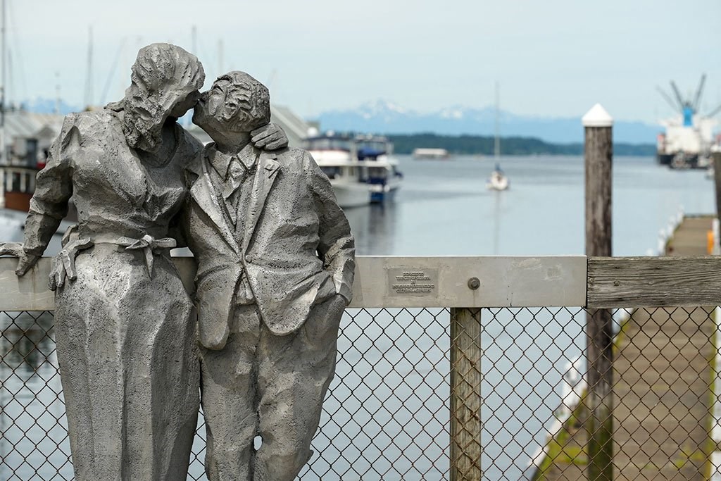 percival landing sculpture at Harbor Heights 55+ Community, Washington, 98501