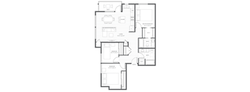 Three Bed Floor Plan at Harbor Heights 55+ Community, Olympia, Washington