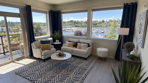 Living Room at Harbor Heights