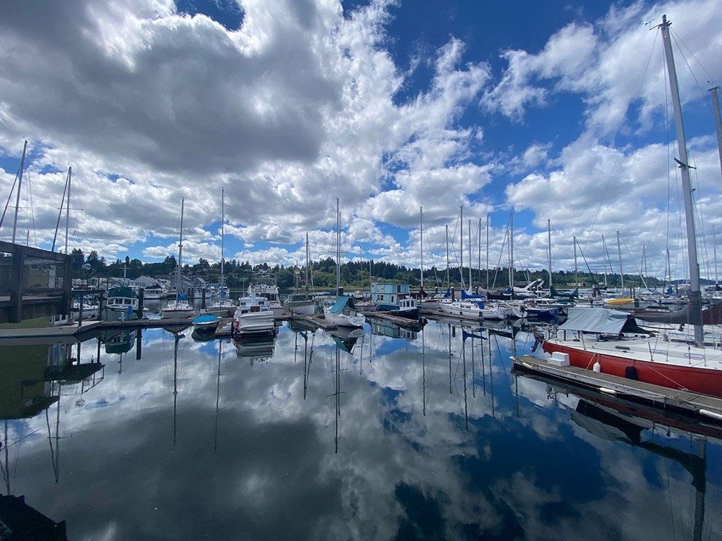 boats in harbor at Harbor Heights 55+ Community, Washington, 98501