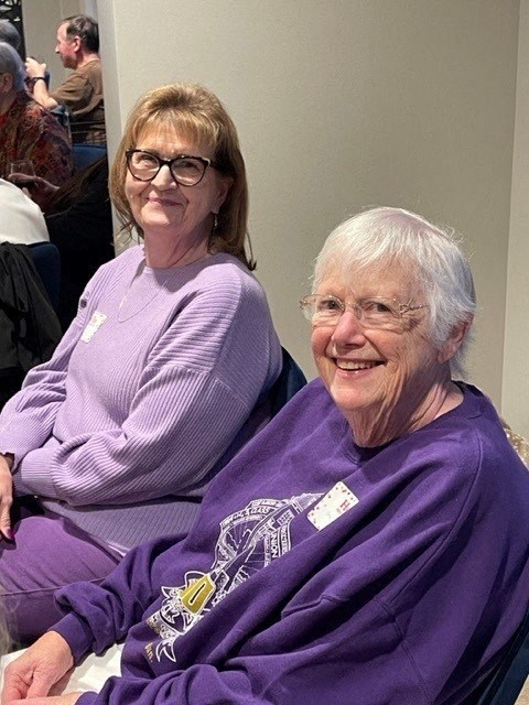 residents in purple at Harbor Heights 55+ Community, Olympia, WA 98501