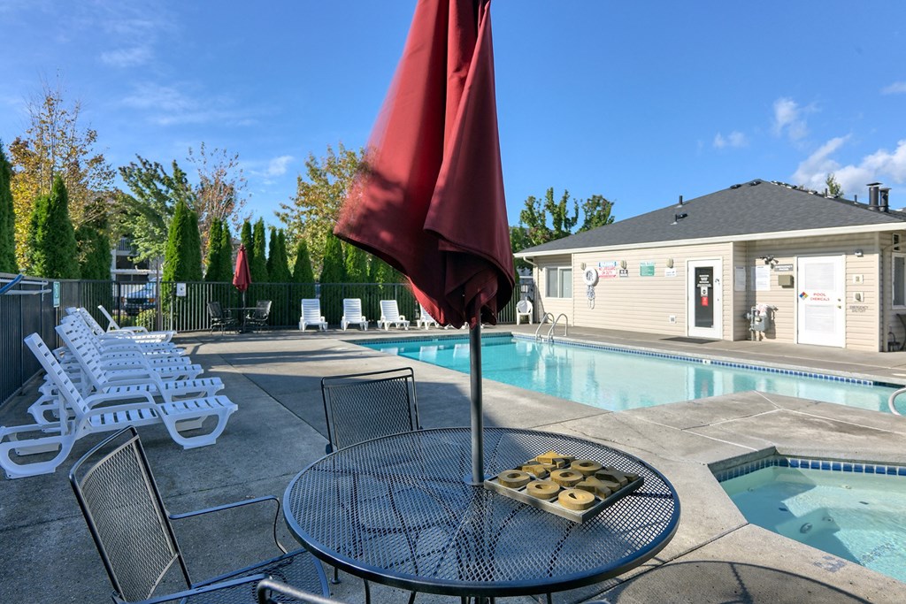 Front Pool View at Millennium Park, Vancouver, WA