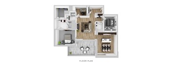 a 1 bedroom floor plan