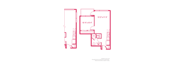 1 bedroom 1 bathroom Floor plan Y at ArtHouse, Washington