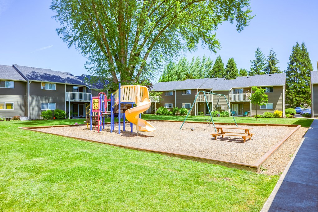 our apartments offer a playground for your little ones at Chalet, Springfield, OR, 97477