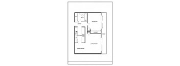 1 Bedroom 1 Bath 780