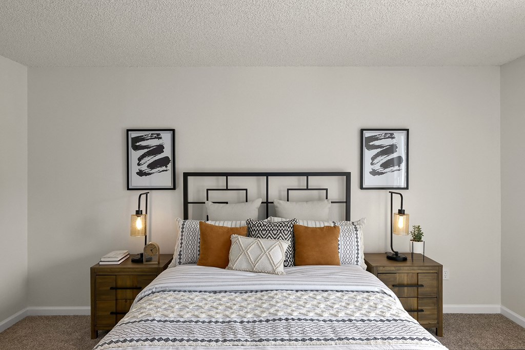 our apartments offer a bedroom with a king sized bed