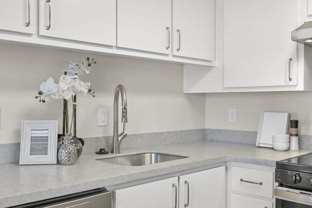 Pacific Crest  Modern appliances and contemporary fixtures.