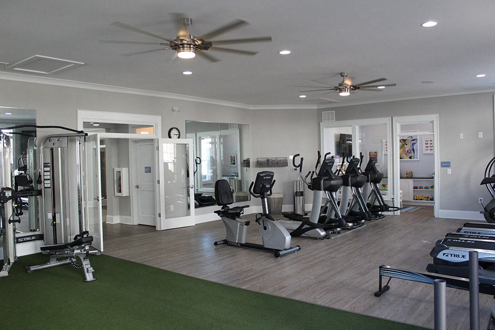Fitness room at The Retreat at Sumter Apartments, Sumter, SC
