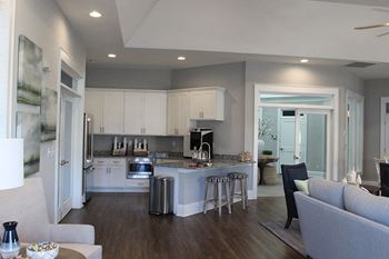 a view of the kitchen and living room from the dining room  at The Retreat at Sumter, Sumter, 29150