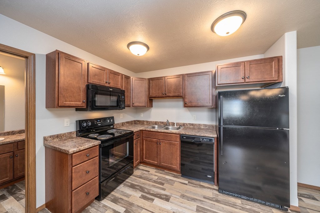 corner view of kitchen