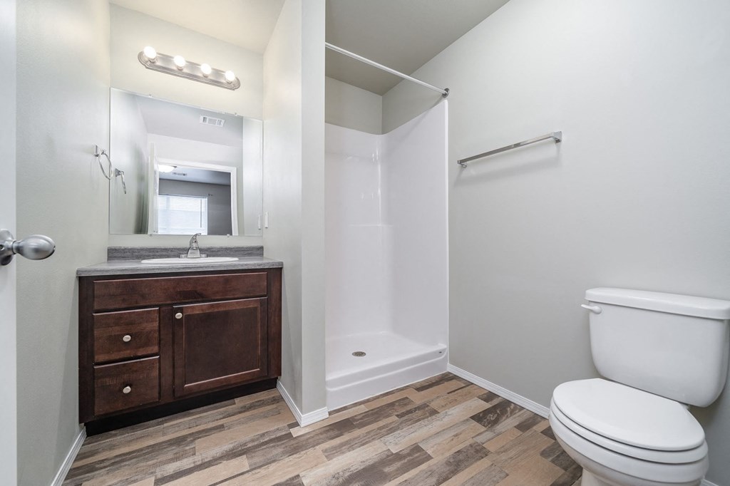 a bathroom with a toilet and a sink and a mirror