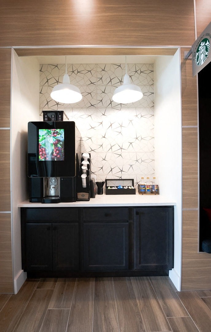 starbucks coffee station