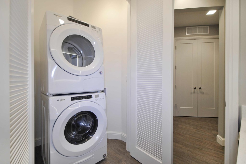 washer and dryer in unit